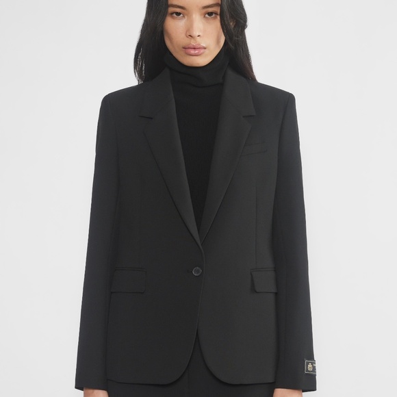 Aritzia Babaton Producer Blazer in Rich Mocha Brown NWT Size 12 - Picture 8 of 9